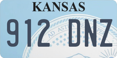 KS license plate 912DNZ