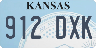 KS license plate 912DXK