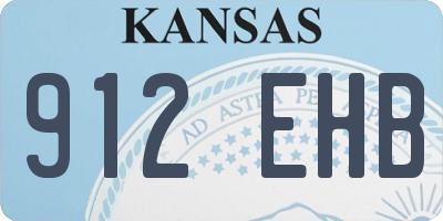 KS license plate 912EHB