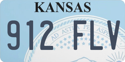 KS license plate 912FLV
