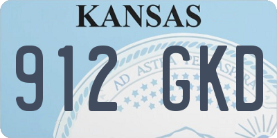 KS license plate 912GKD