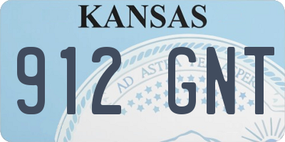 KS license plate 912GNT