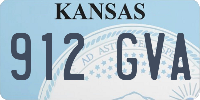 KS license plate 912GVA