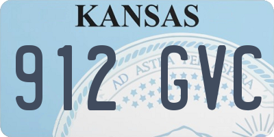 KS license plate 912GVC