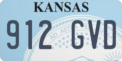 KS license plate 912GVD