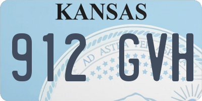 KS license plate 912GVH