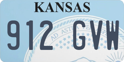 KS license plate 912GVW