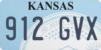 KS license plate 912GVX