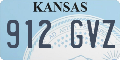KS license plate 912GVZ