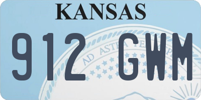 KS license plate 912GWM