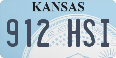 KS license plate 912HSI