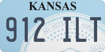 KS license plate 912ILT