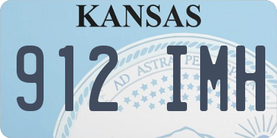 KS license plate 912IMH