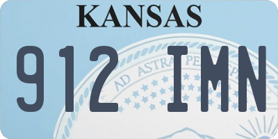 KS license plate 912IMN