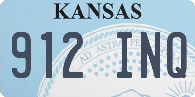 KS license plate 912INQ