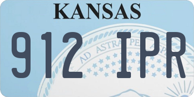 KS license plate 912IPR