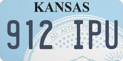 KS license plate 912IPU
