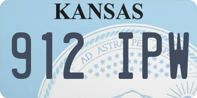 KS license plate 912IPW