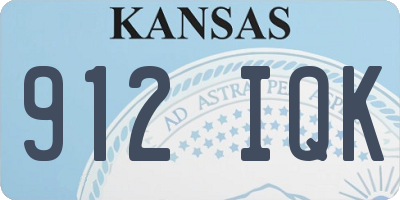 KS license plate 912IQK