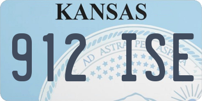 KS license plate 912ISE