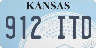 KS license plate 912ITD