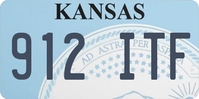 KS license plate 912ITF