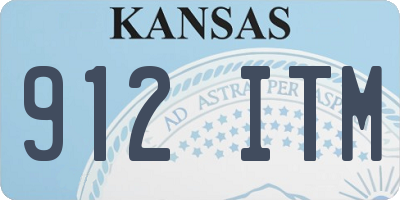 KS license plate 912ITM