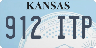 KS license plate 912ITP