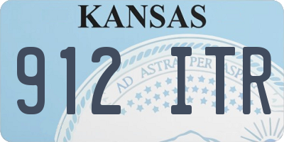 KS license plate 912ITR