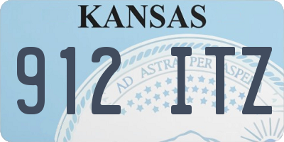 KS license plate 912ITZ