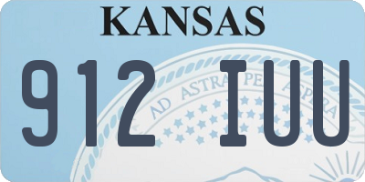 KS license plate 912IUU