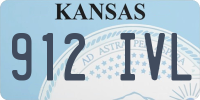KS license plate 912IVL