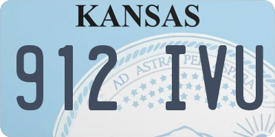 KS license plate 912IVU