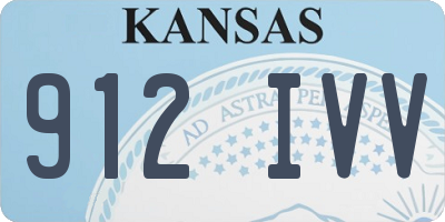 KS license plate 912IVV