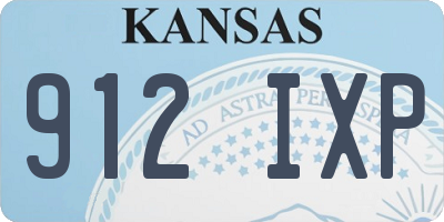 KS license plate 912IXP