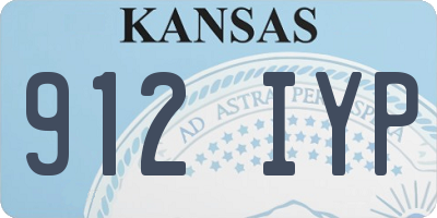 KS license plate 912IYP