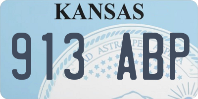 KS license plate 913ABP