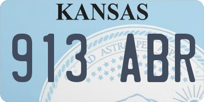 KS license plate 913ABR