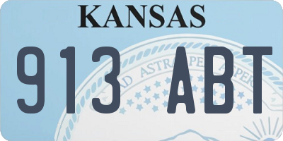KS license plate 913ABT