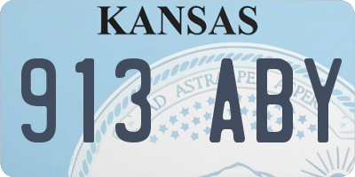 KS license plate 913ABY