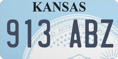 KS license plate 913ABZ