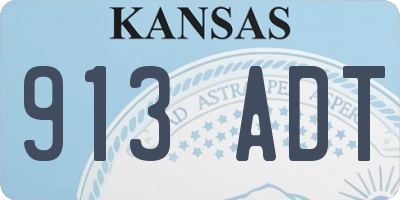 KS license plate 913ADT