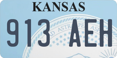 KS license plate 913AEH
