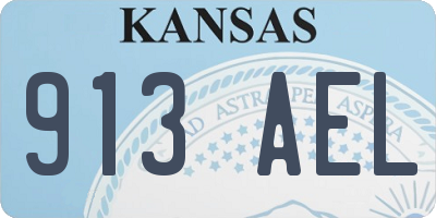 KS license plate 913AEL