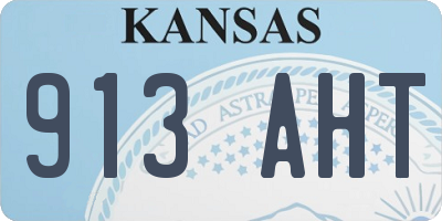 KS license plate 913AHT