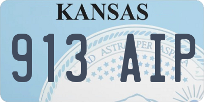 KS license plate 913AIP