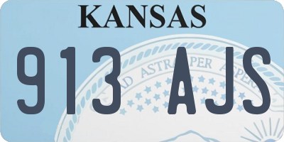 KS license plate 913AJS