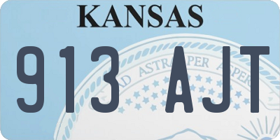 KS license plate 913AJT