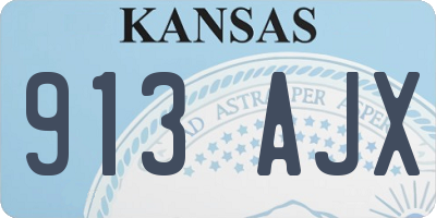 KS license plate 913AJX