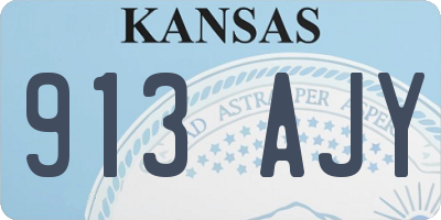 KS license plate 913AJY
